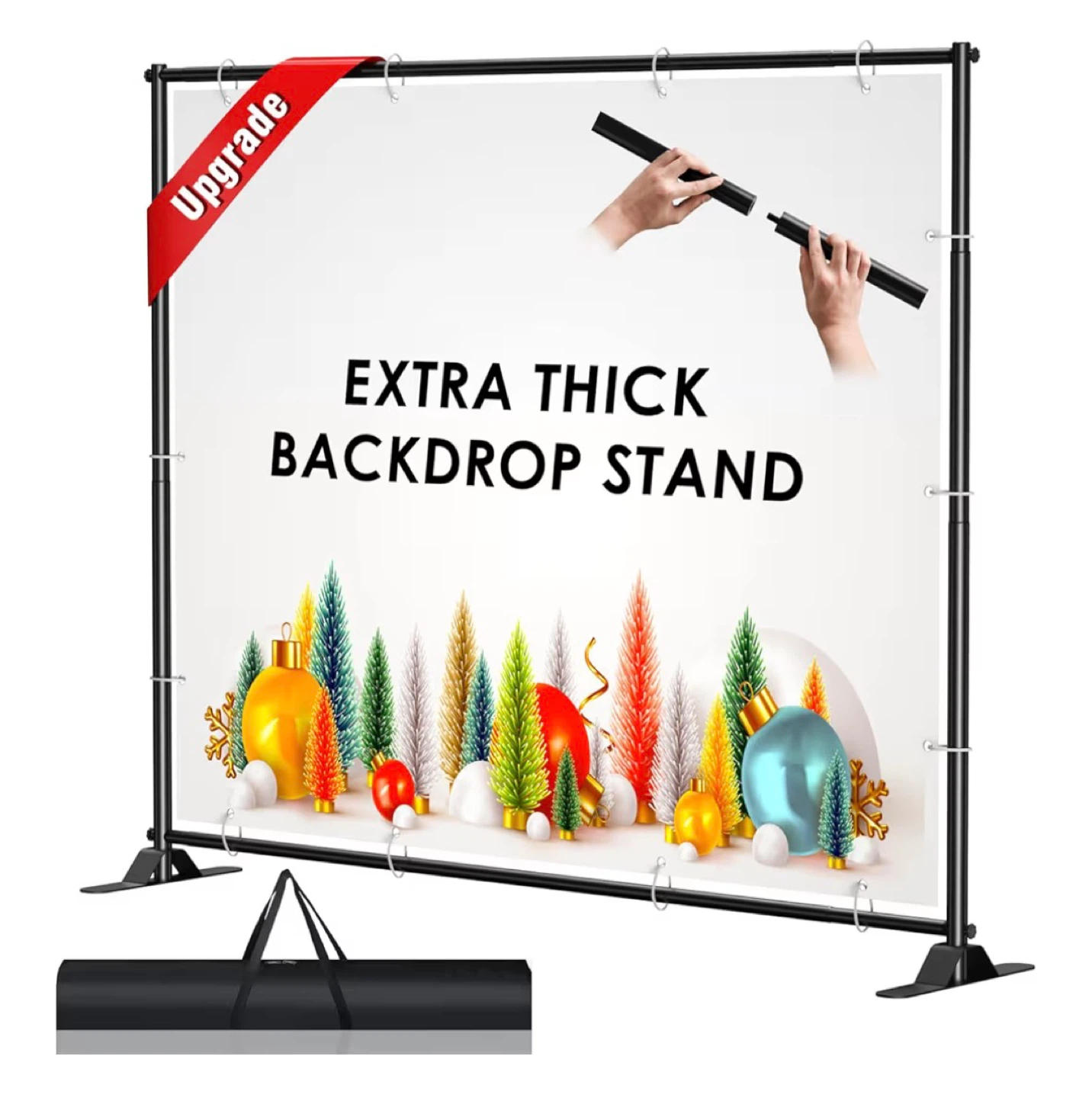 Adjustable Backdrop Banner Stand 8 x 10 Ft
