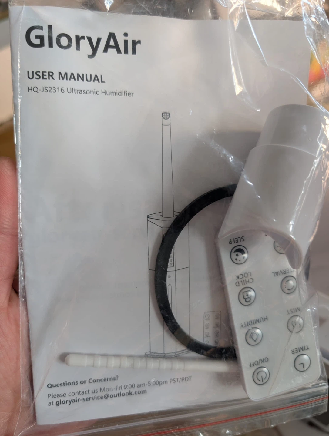 GloryAir HQ-JS2316 Ultrasonic Humidifier - photo 5