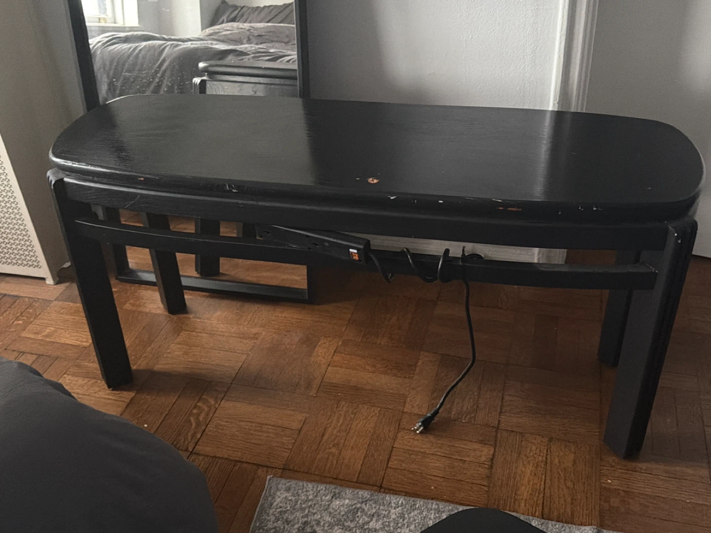 Black Oval Coffee Table