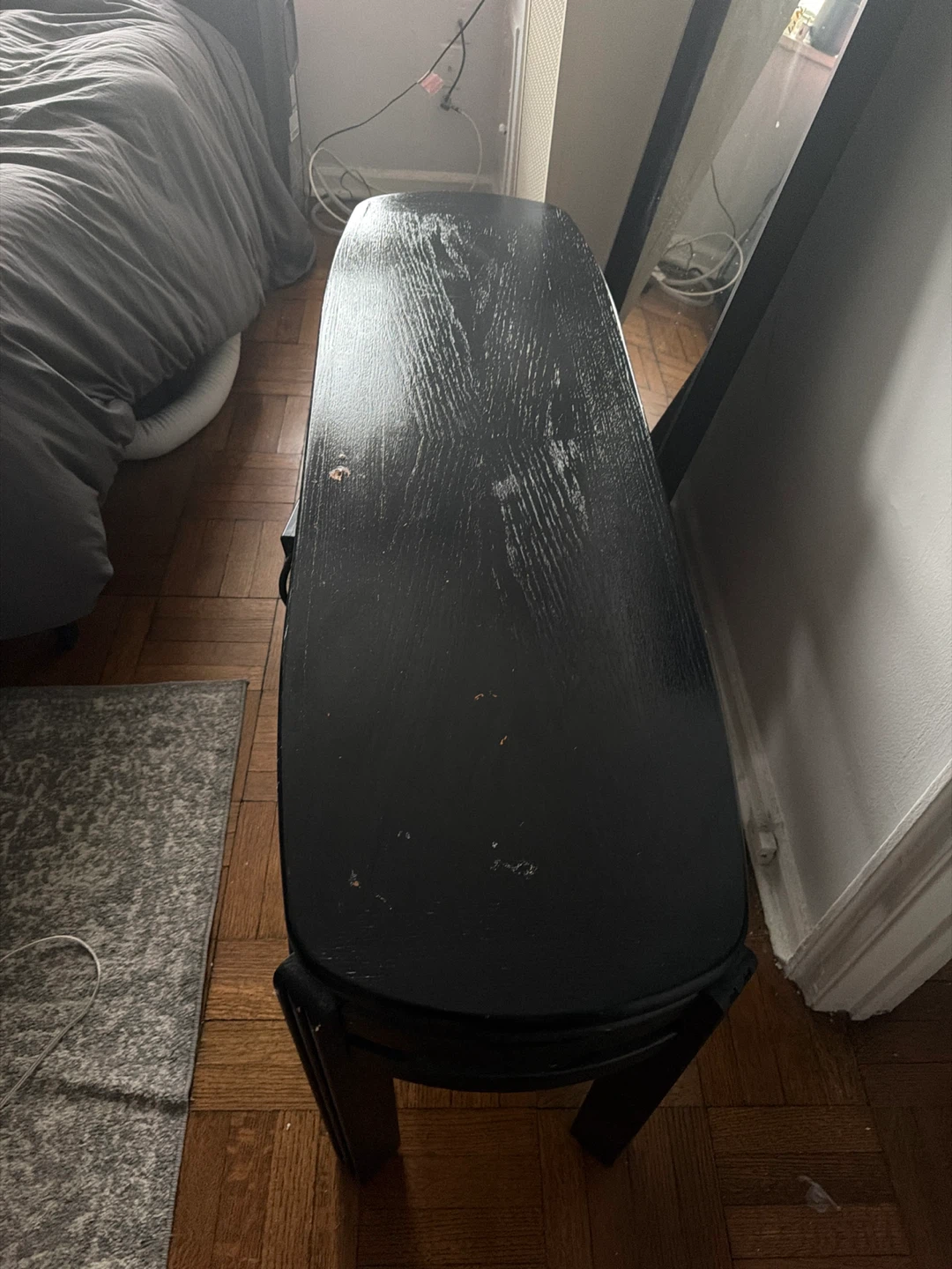 Black Oval Coffee Table - photo 2