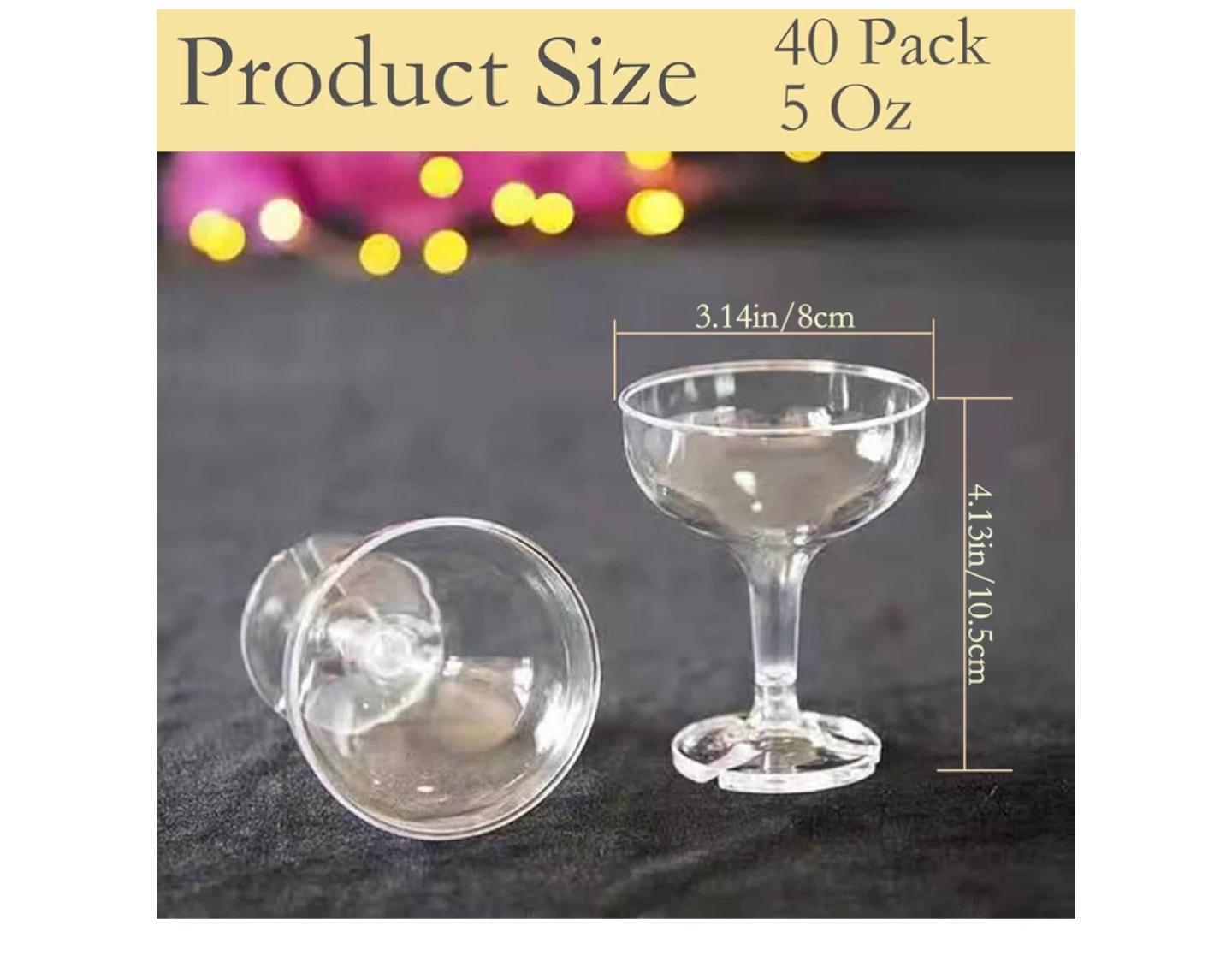 Champagne Tower Glasses - 40 Pack, 5 Oz - photo 2