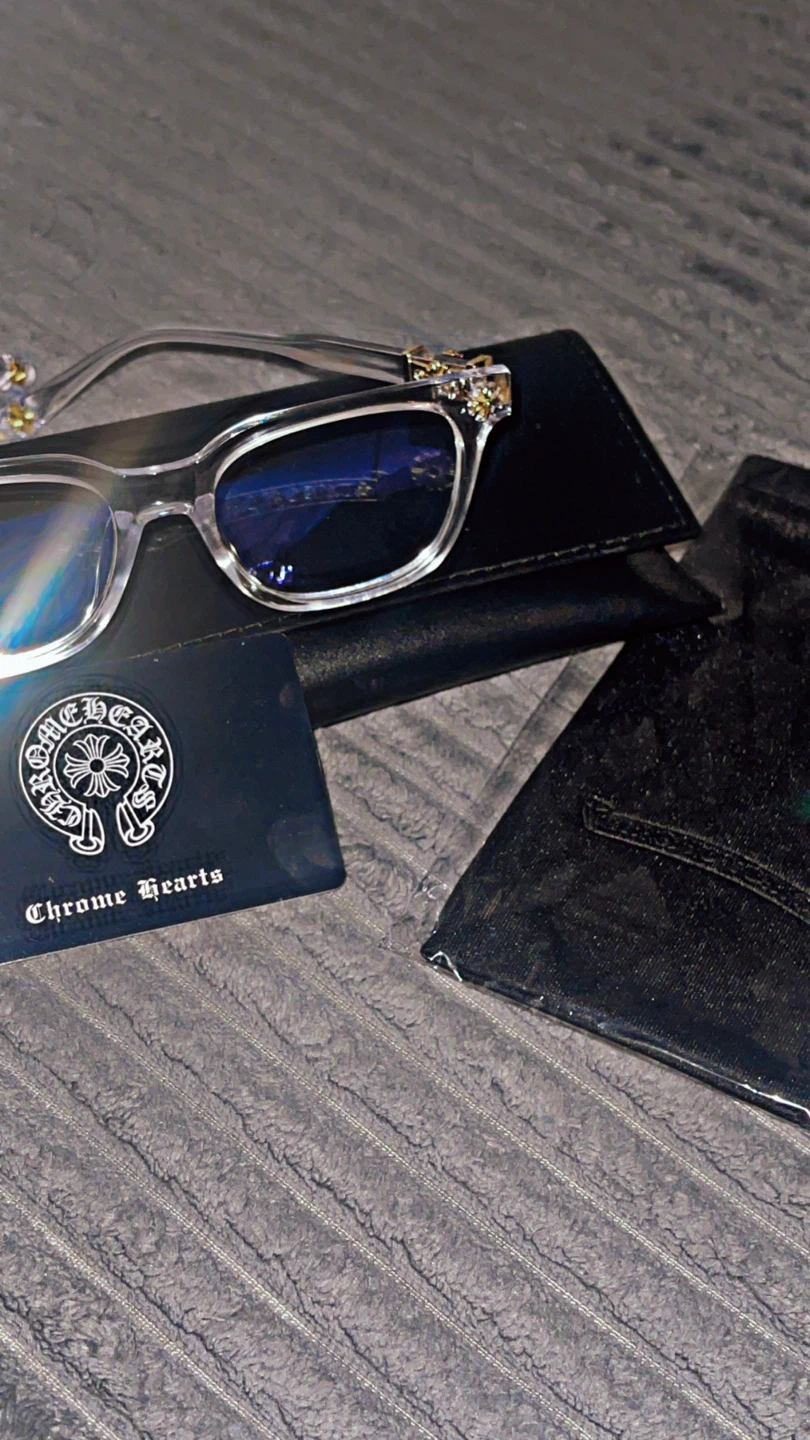 1:1 Chrome hearts blue light glasses - photo 5