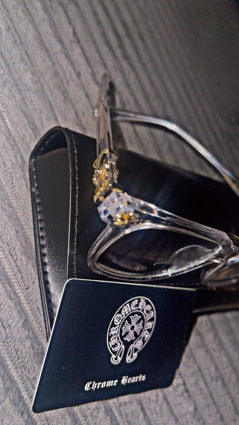 1:1 Chrome hearts blue light glasses - photo 4