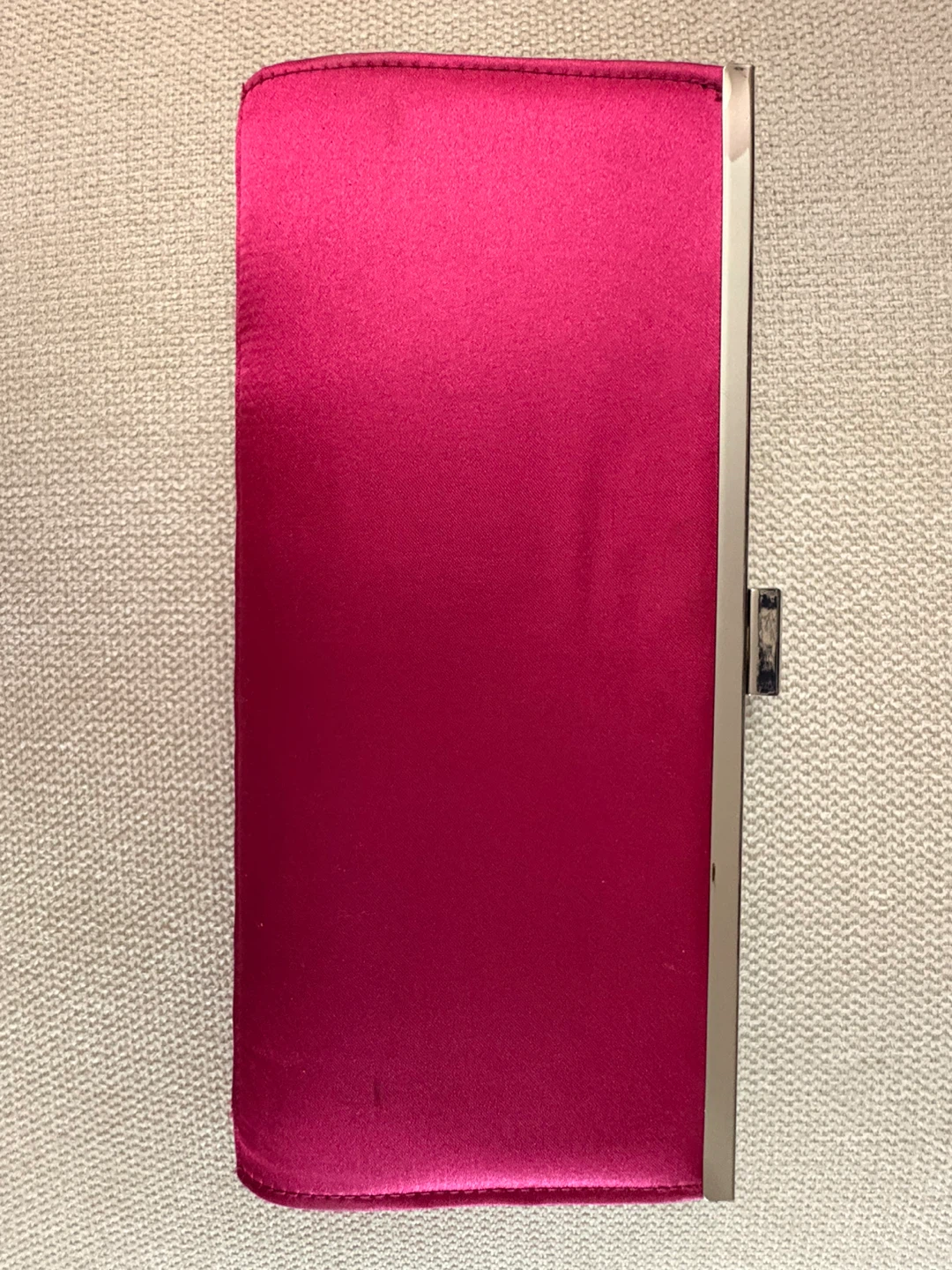 Pink Satin Pleated Clutch Evening Bag - photo 3