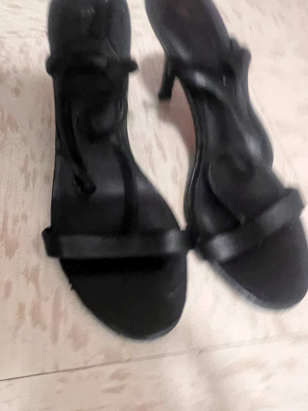 Michael Kors Black Leather Strappy Heels - photo 3