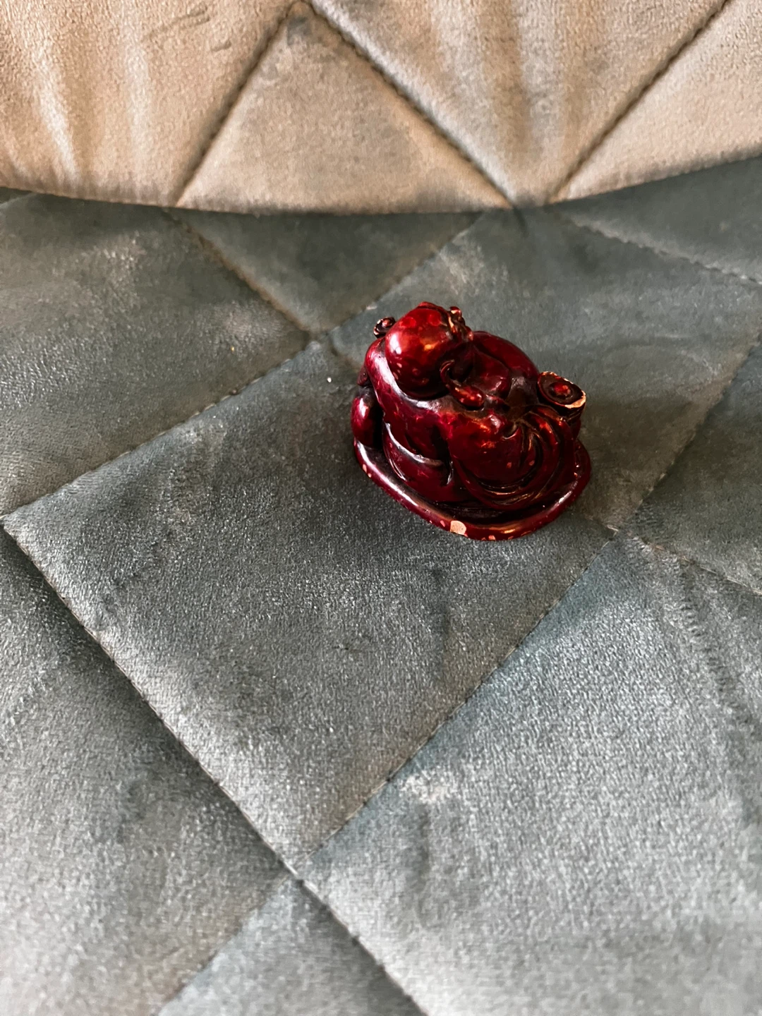 Red Laughing Buddha Figurine - photo 4