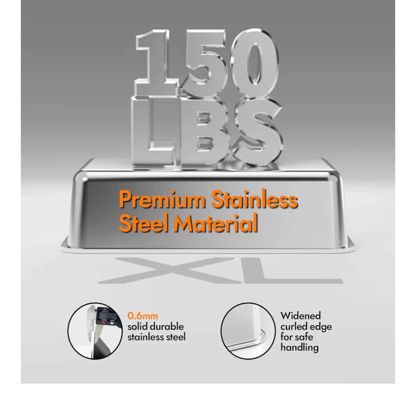 XL Stainless Steel Cat Litter Box - photo 3