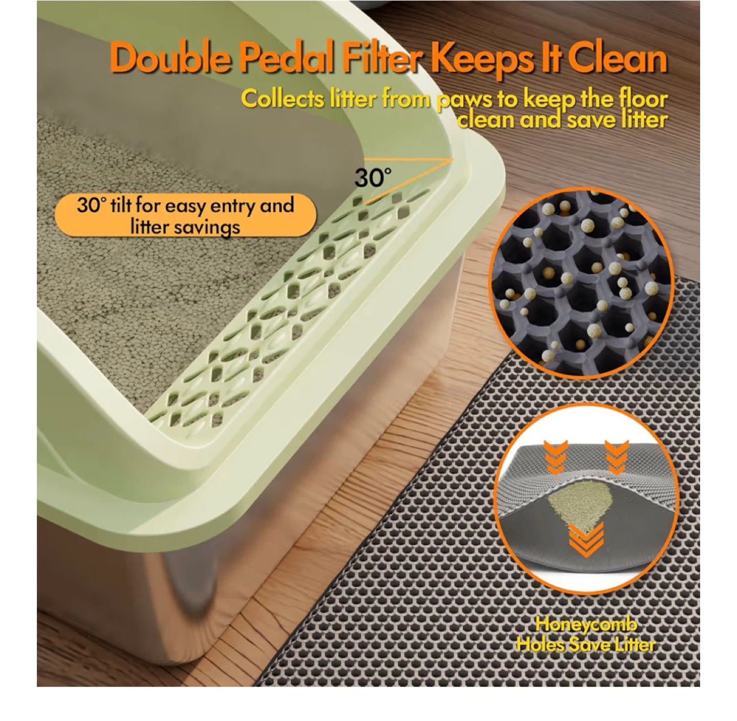 XL Stainless Steel Cat Litter Box - photo 2