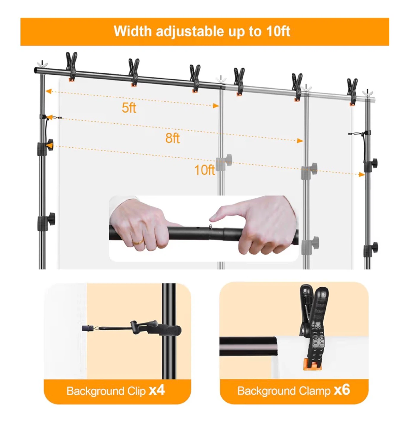 EMART Photography Background Stand Kit - photo 3