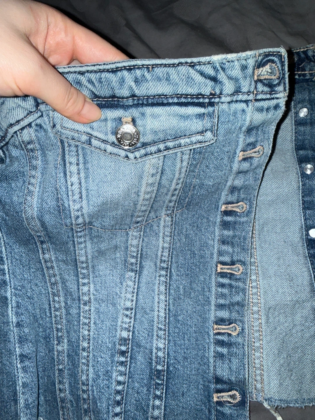 Zara Denim Corset Top - photo 3