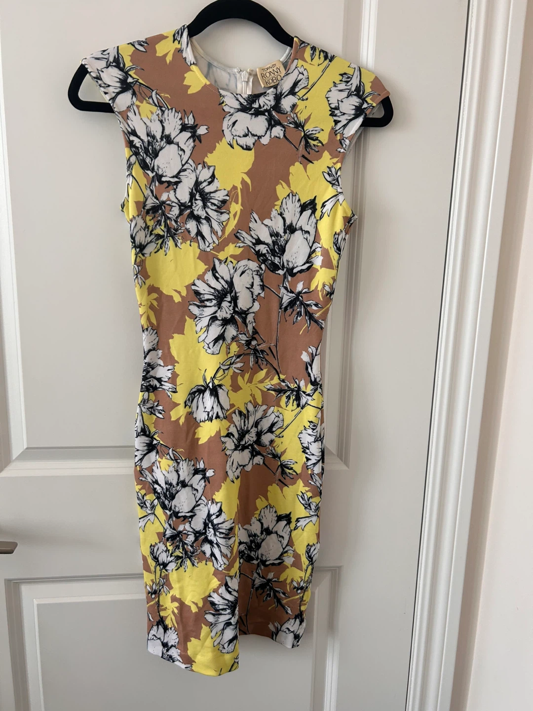RONNY KOBO midi summer bodycon dress size small - photo 2