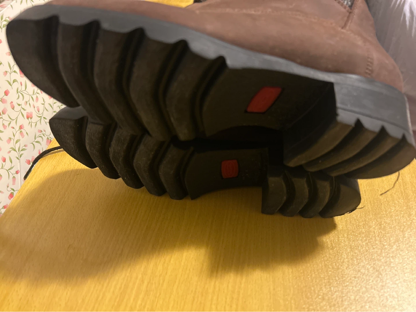 Brown Leather Lace-Up Boots with Fleece Lining - photo 3