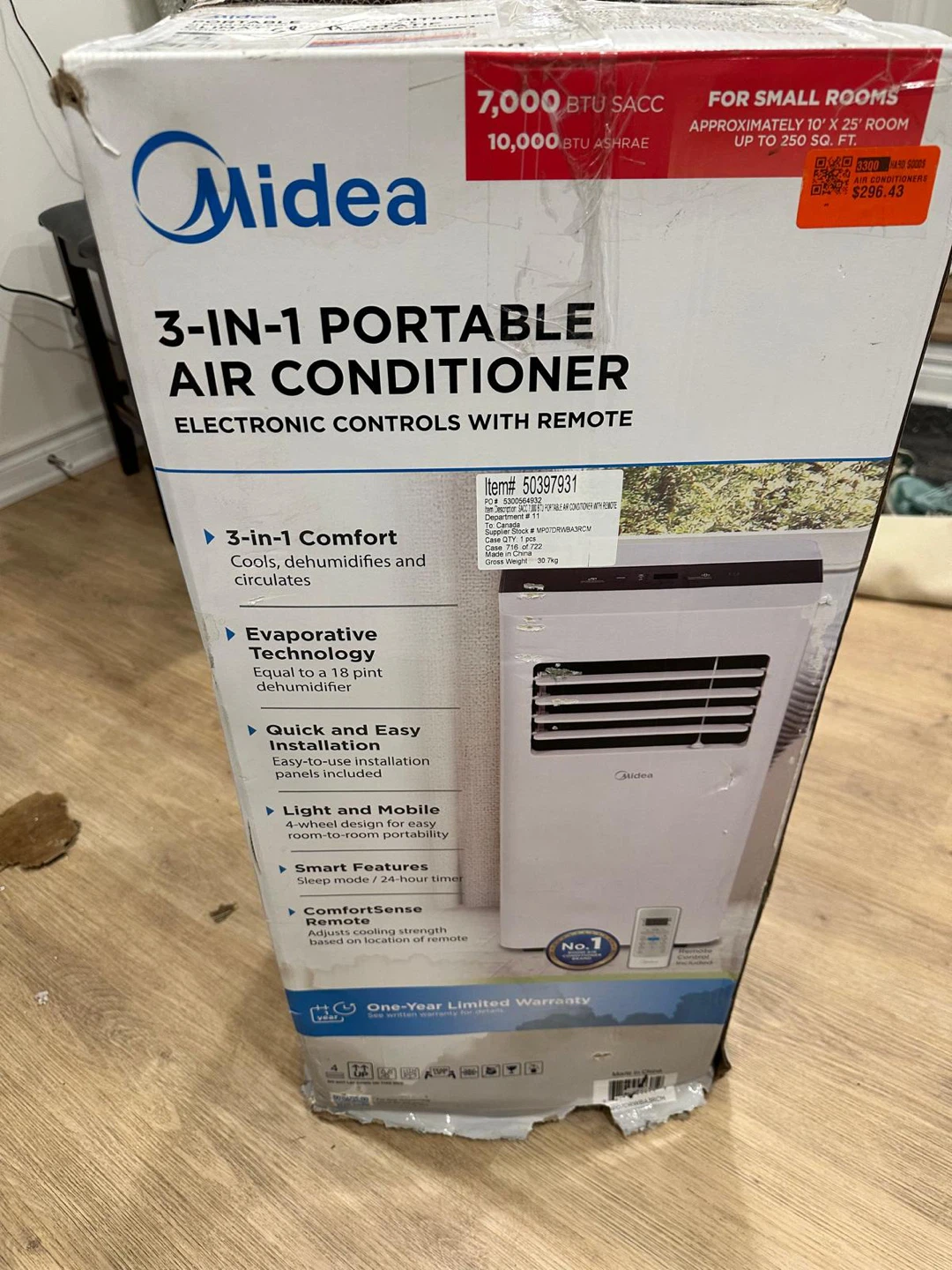 Midea 3-in-1 Portable Air Conditioner
