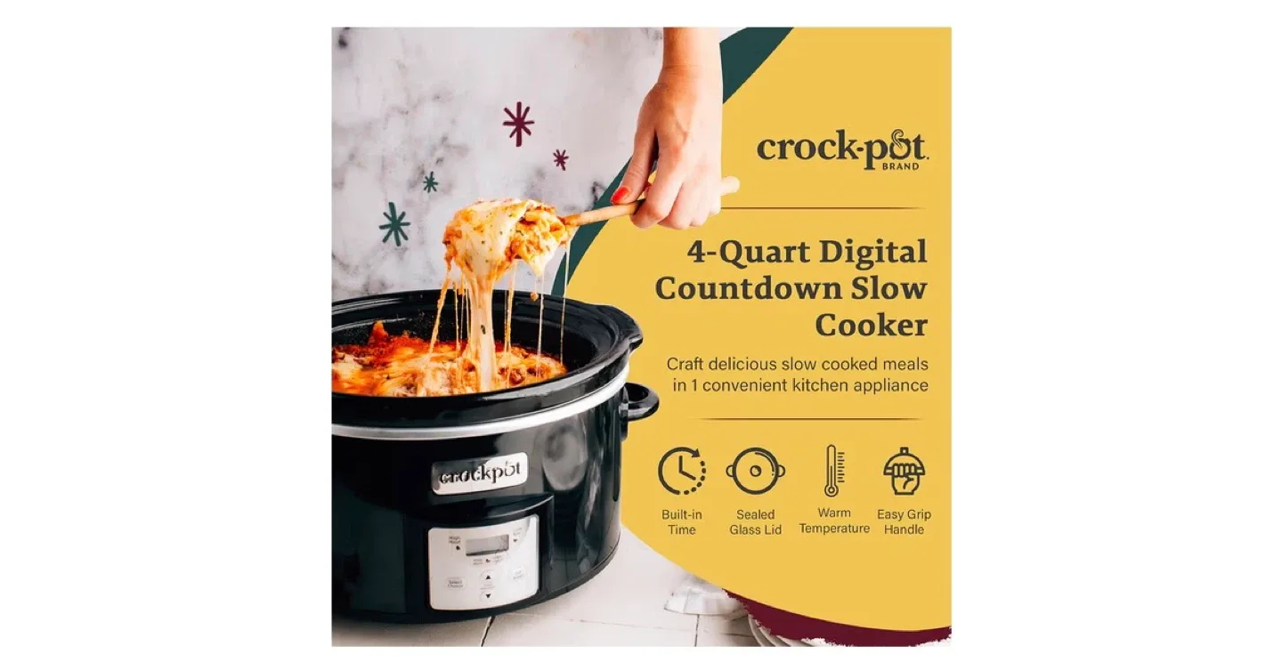 Crock-Pot 4-Quart Digital Countdown Slow Cooker - photo 4