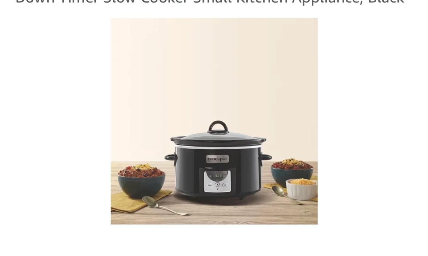 Crock-Pot 4-Quart Digital Countdown Slow Cooker - photo 5