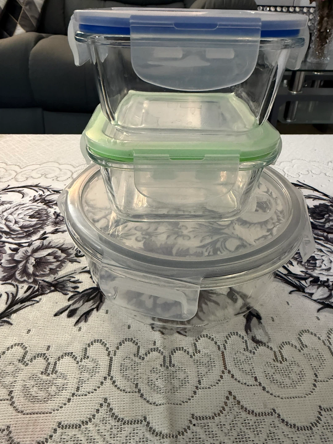 Glass Food Storage Containers with Lids - photo 2