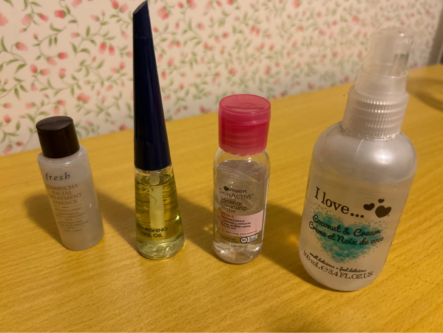 Nail Oil, Garnier Micellar Water & I Love... Lotion Set