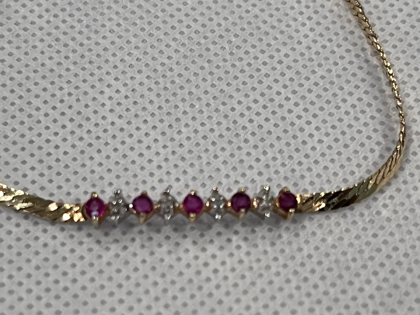 14k Gold Ruby and Diamond Bracelet - photo 5