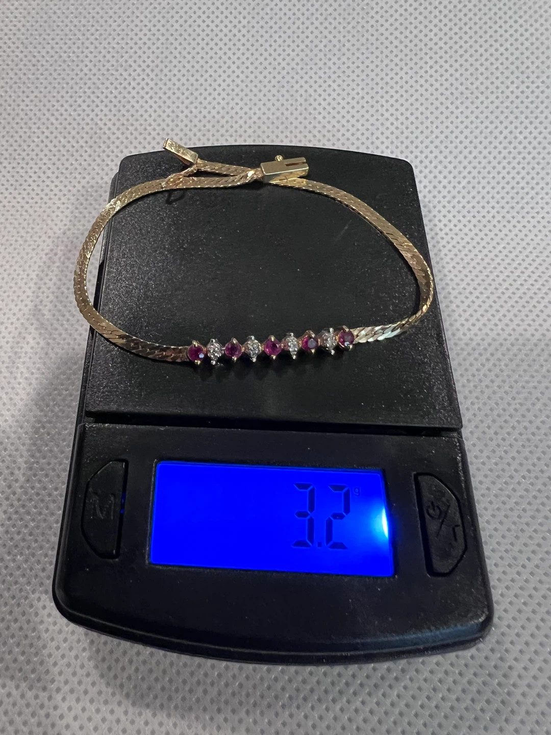 14k Gold Ruby and Diamond Bracelet - photo 2