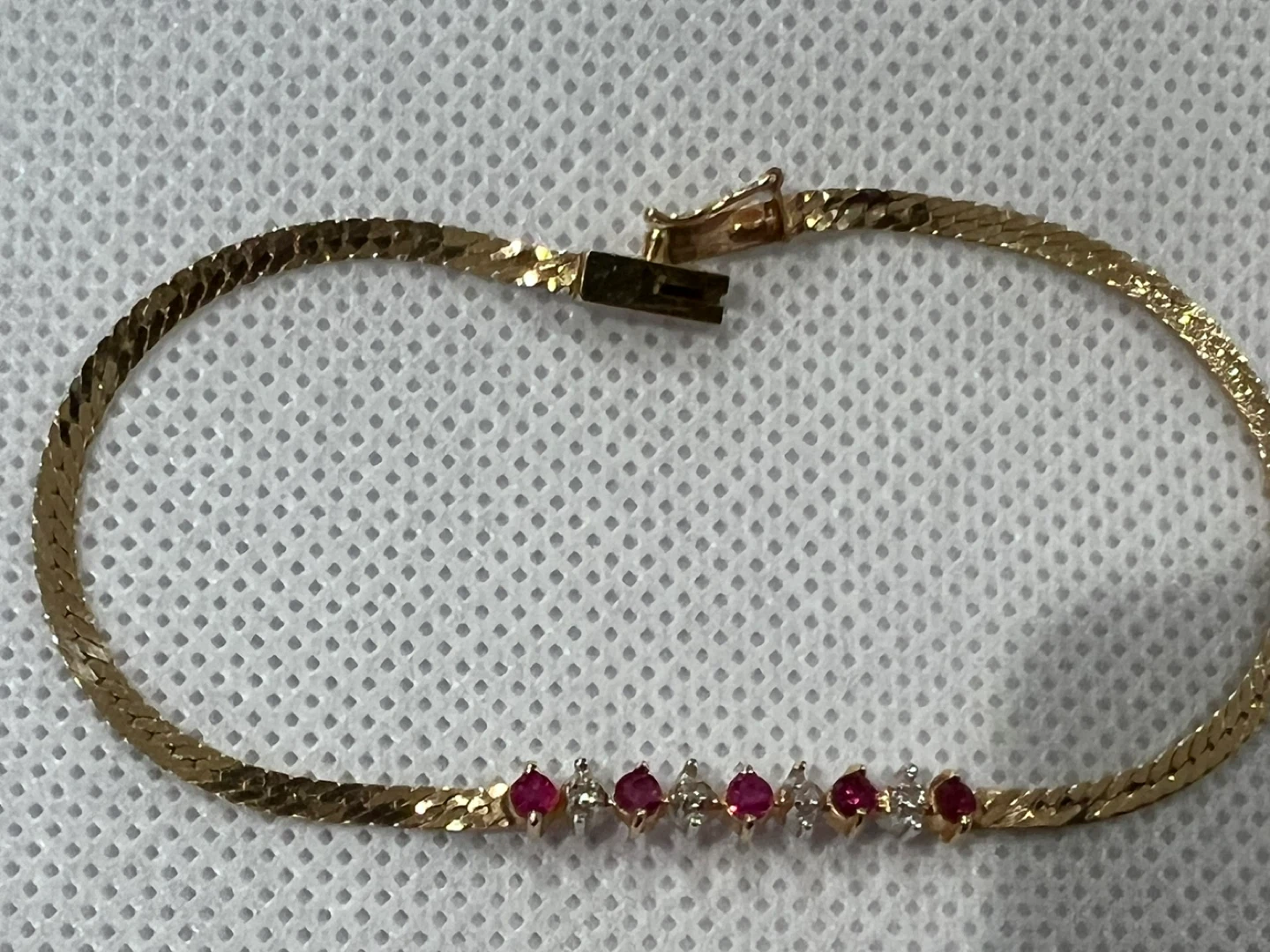 14k Gold Ruby and Diamond Bracelet - photo 4