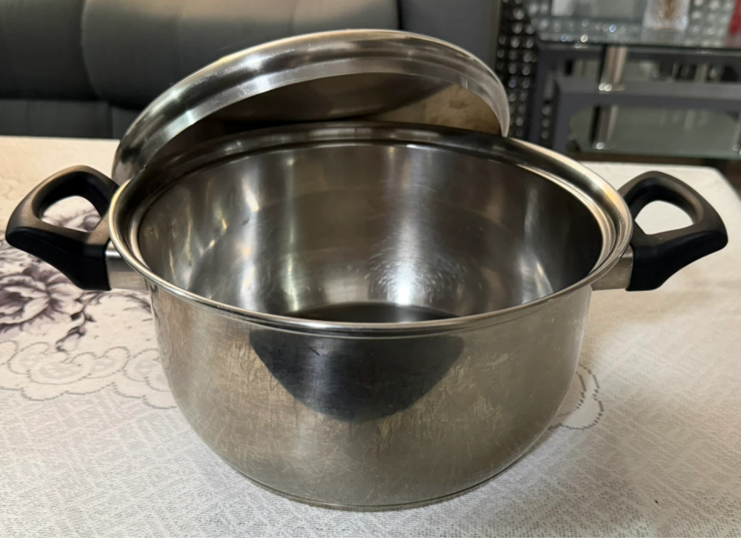 Stainless Steel Pot with Lid - photo 2