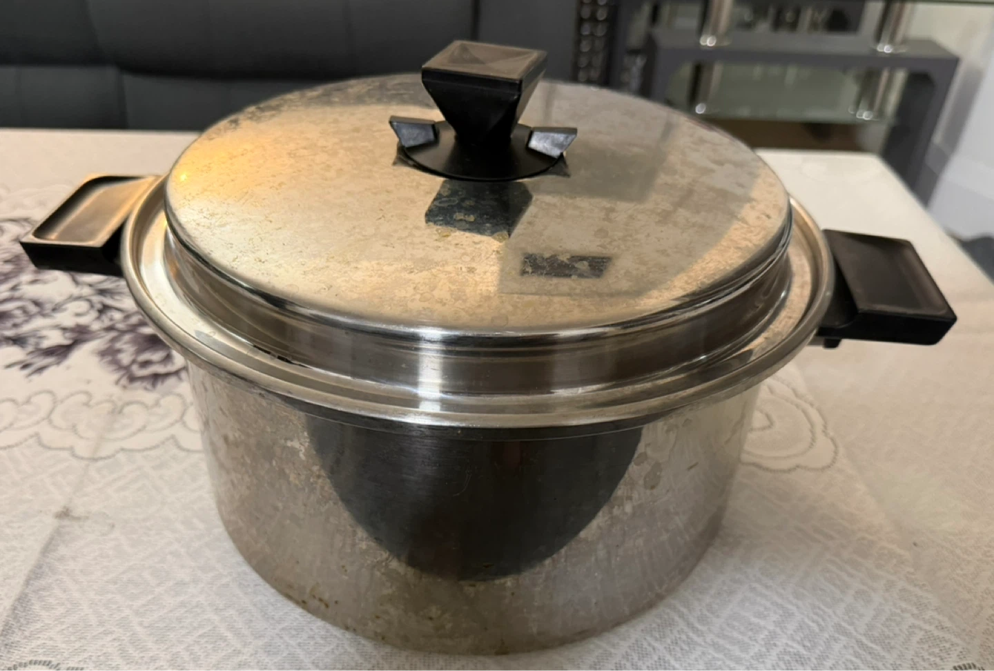 Big Stainless Steel Pot with Lid