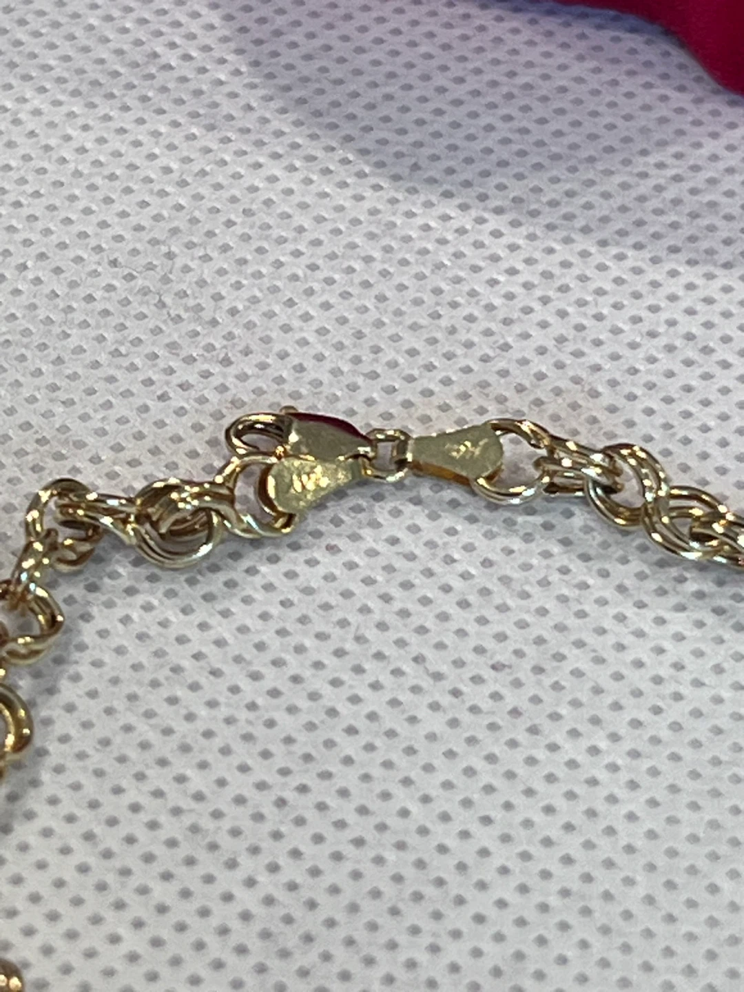 Gold Dove Charm Bracelet 14k - photo 4