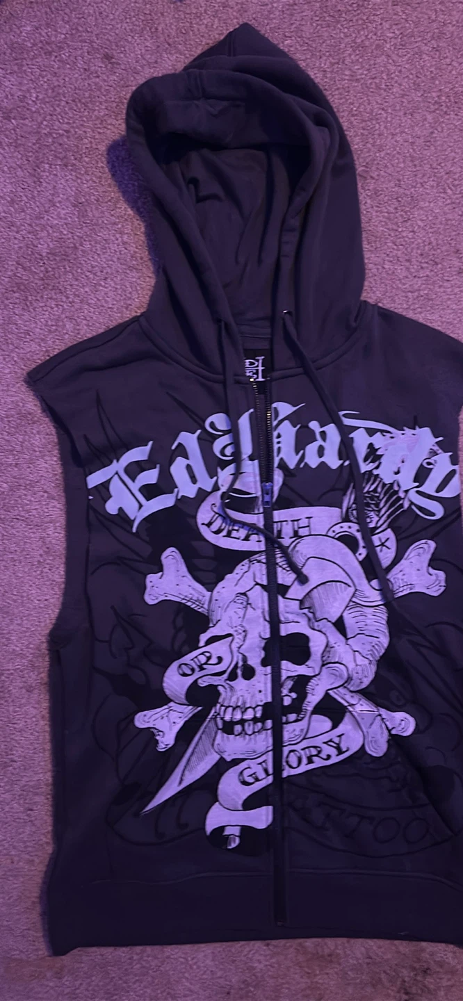 Ed Hardy Sleeveless Hoodie