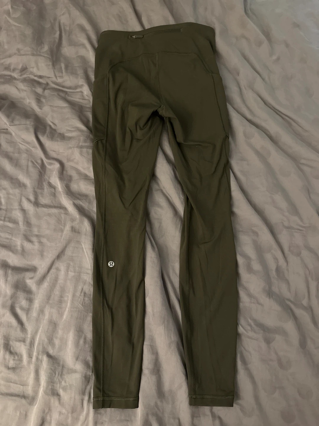 Lululemon Olive Green Leggings with Pockets - photo 3