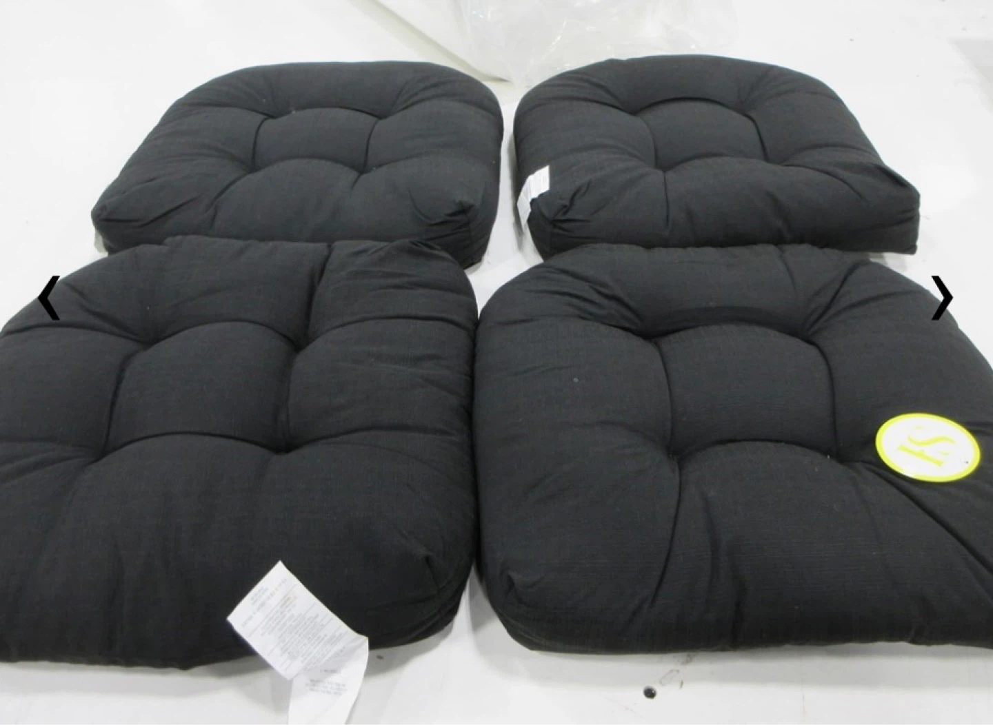 Sweet Home Collection Patio Seat Cushion - Black 19" x 19" - photo 5