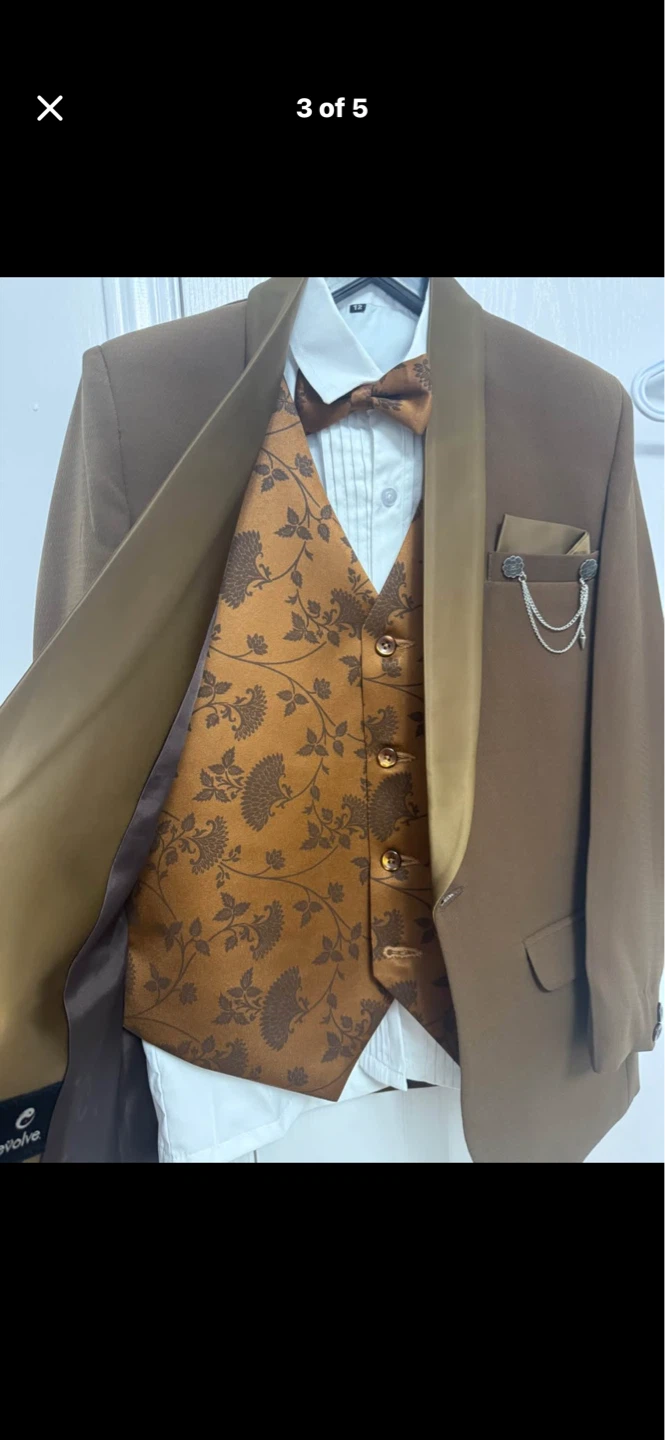 Evolve kids boy  Brown Suit - 4 Piece - photo 3