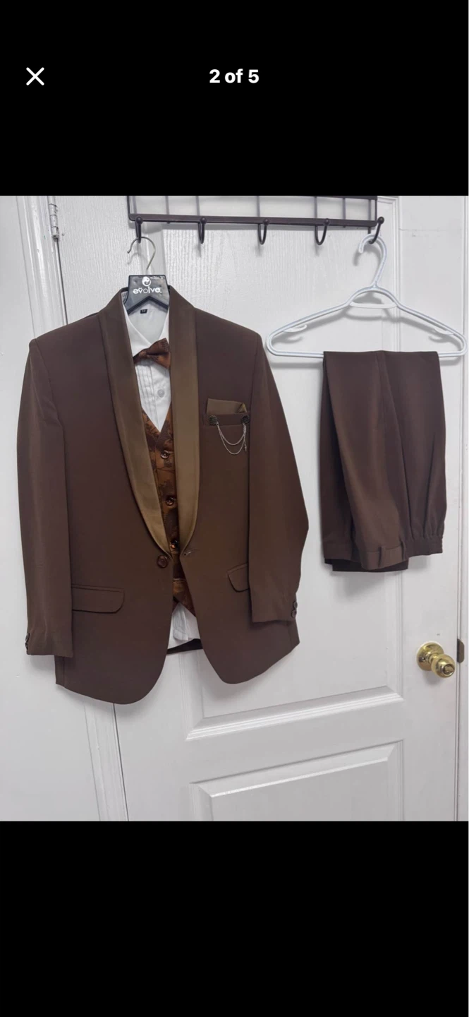Evolve kids boy  Brown Suit - 4 Piece - photo 2