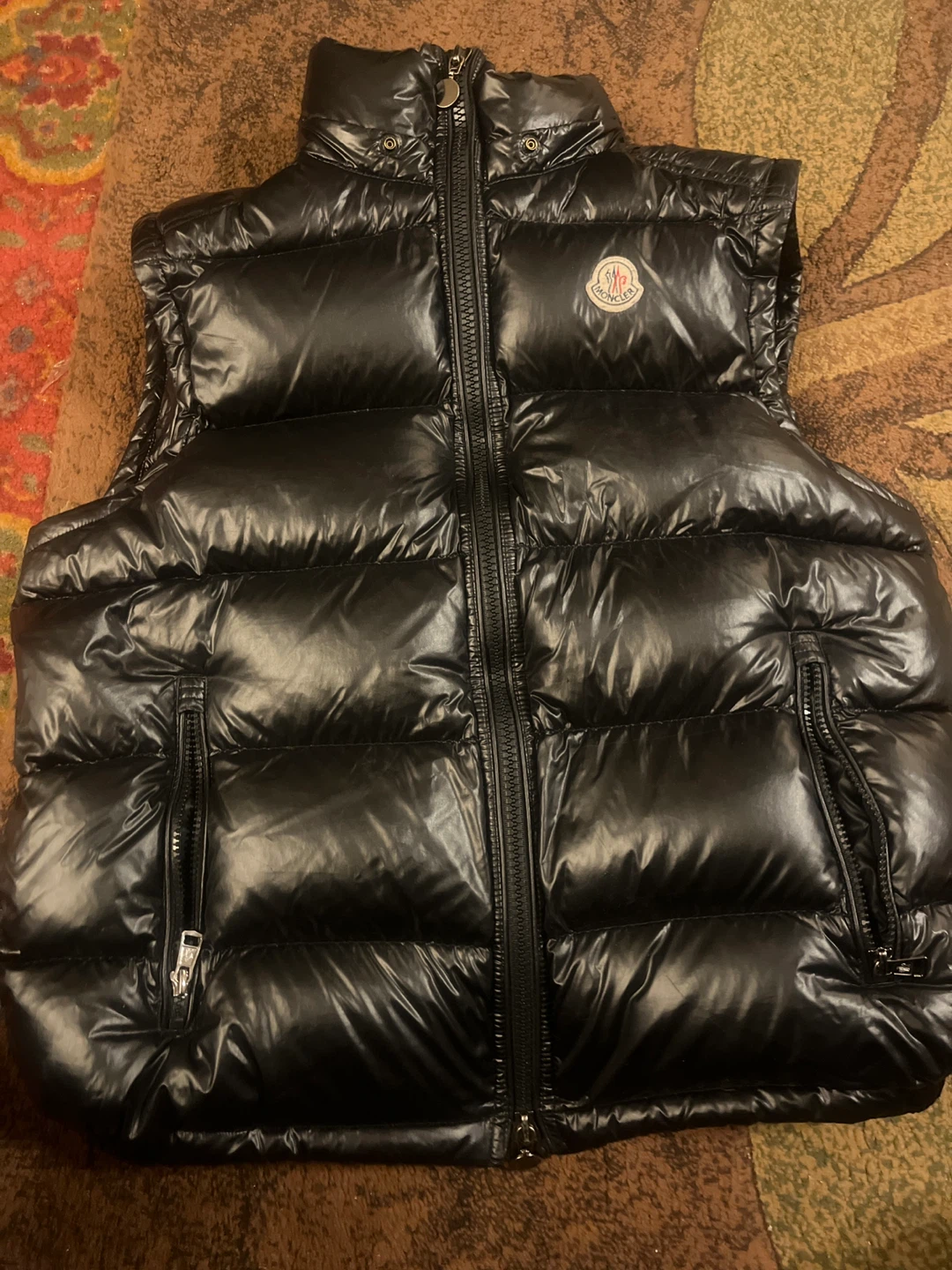 Moncler Black Puffer Vest