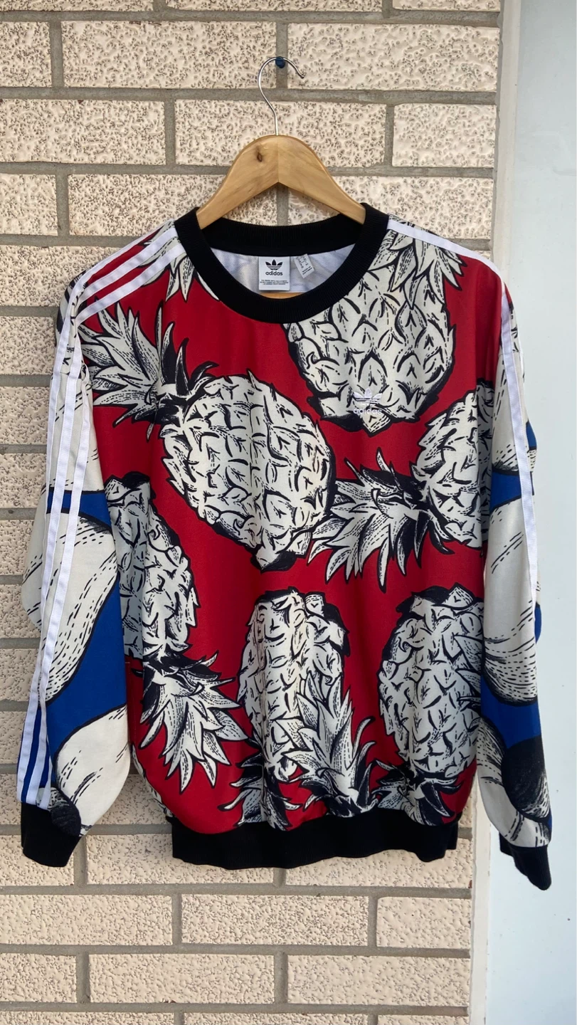 Adidas Pineapple Print Crewneck Sweatshirt