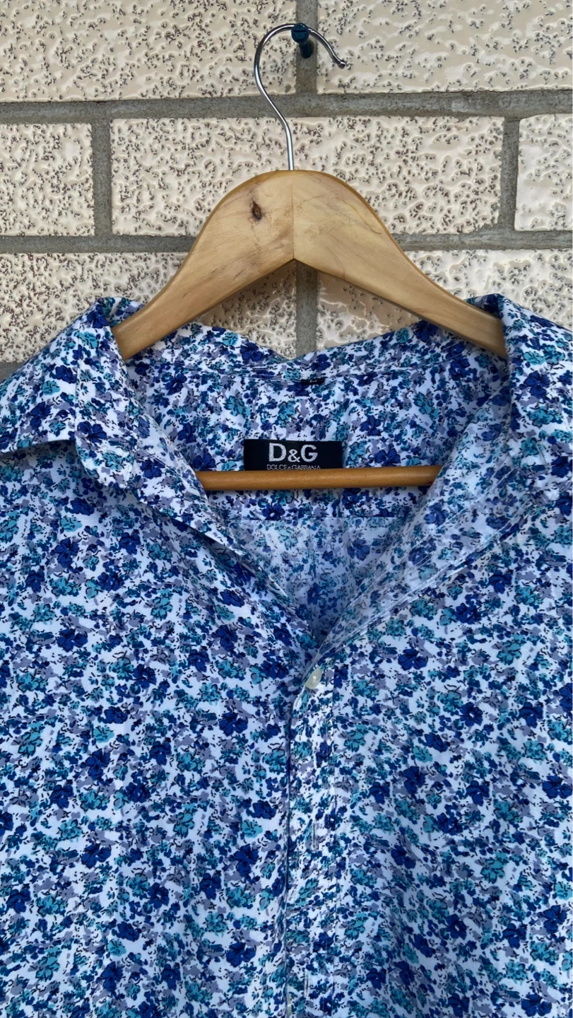 D&G "Dolce & Gabbana" Floral Short Sleeve Button Up Shirt - photo 2