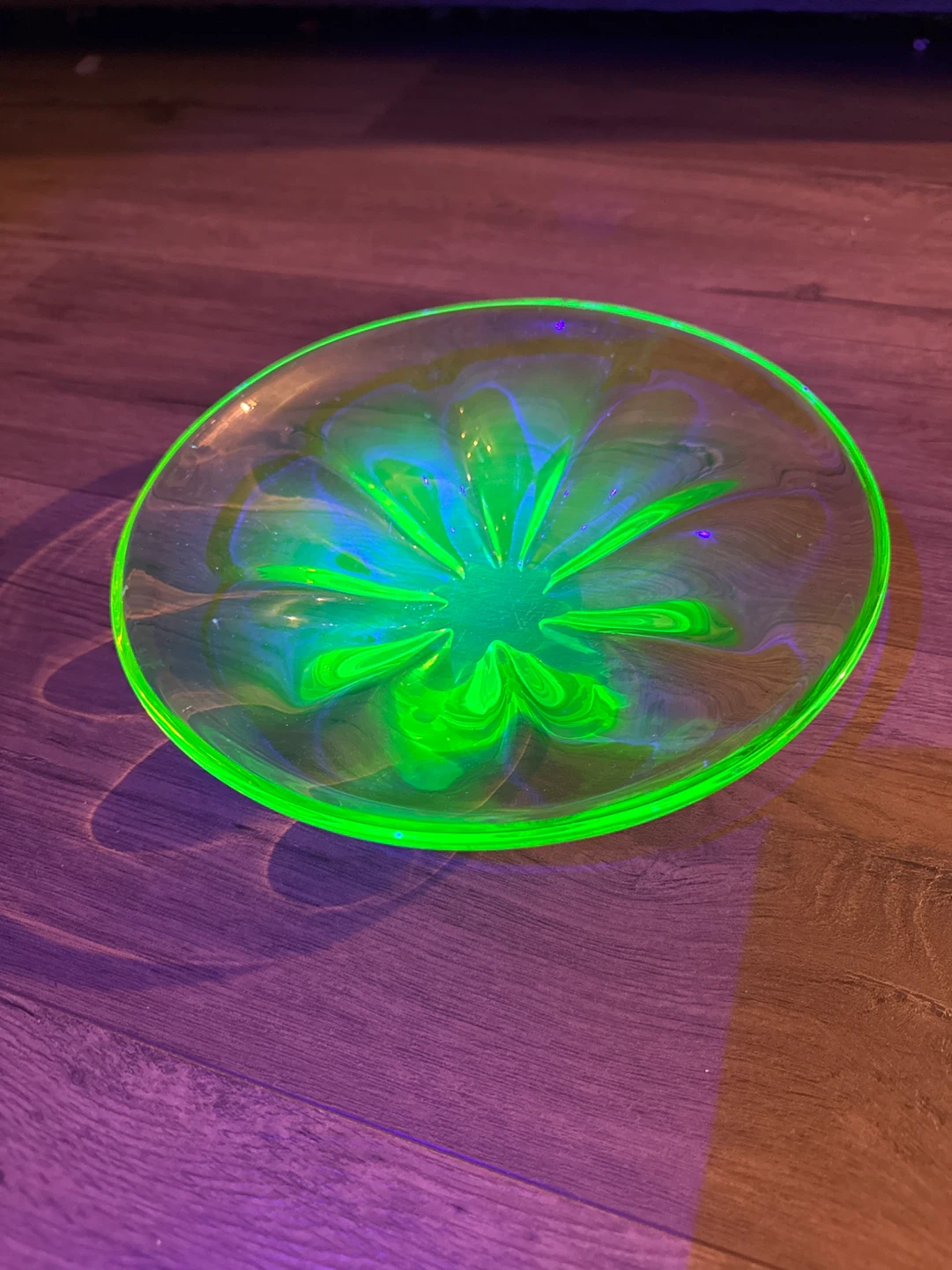 Green Glass Plate