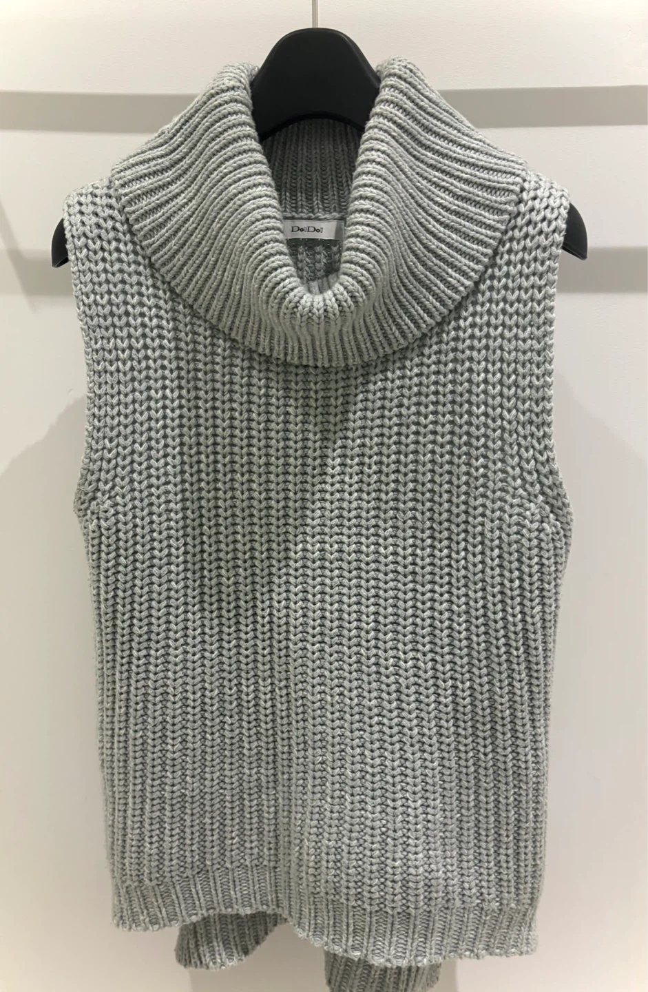 Light blue Sleeveless Turtleneck knit - photo 4
