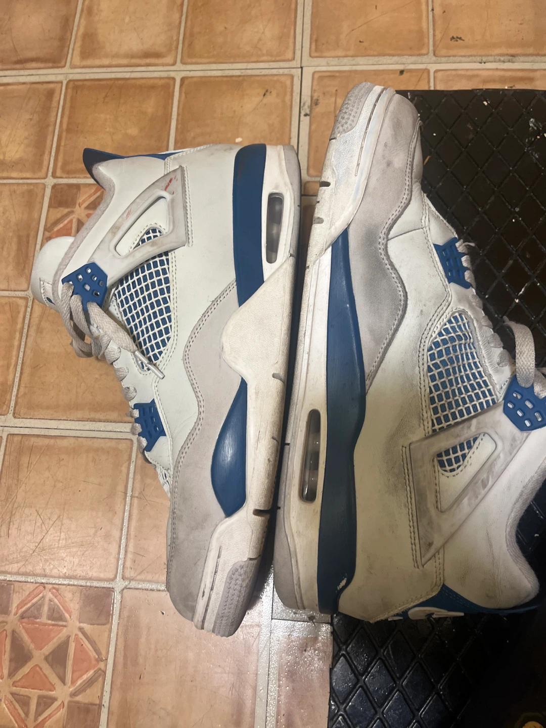 Air Jordan 4 'Military Blue' Sneakers - photo 2