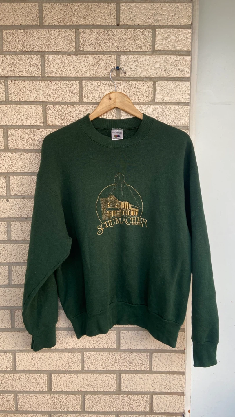Fruit of the Loom Green Crewneck Sweatshirt