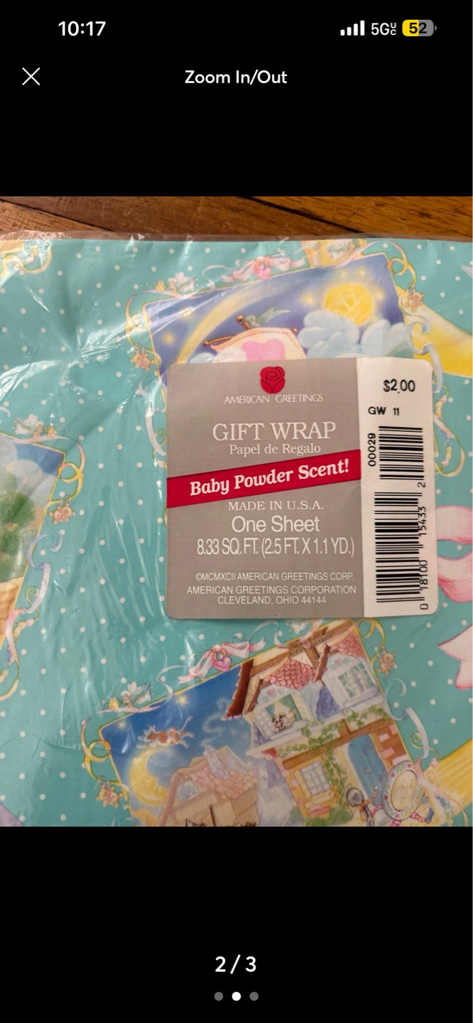 American Greetings Baby Powder Scent Gift Wrap - photo 2