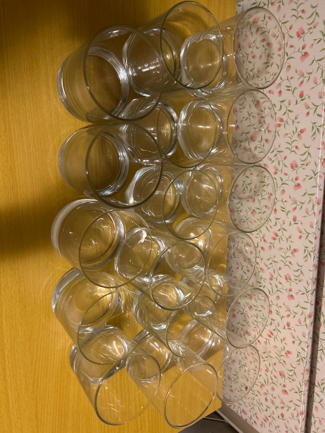 Set of 15 Clear Glasses