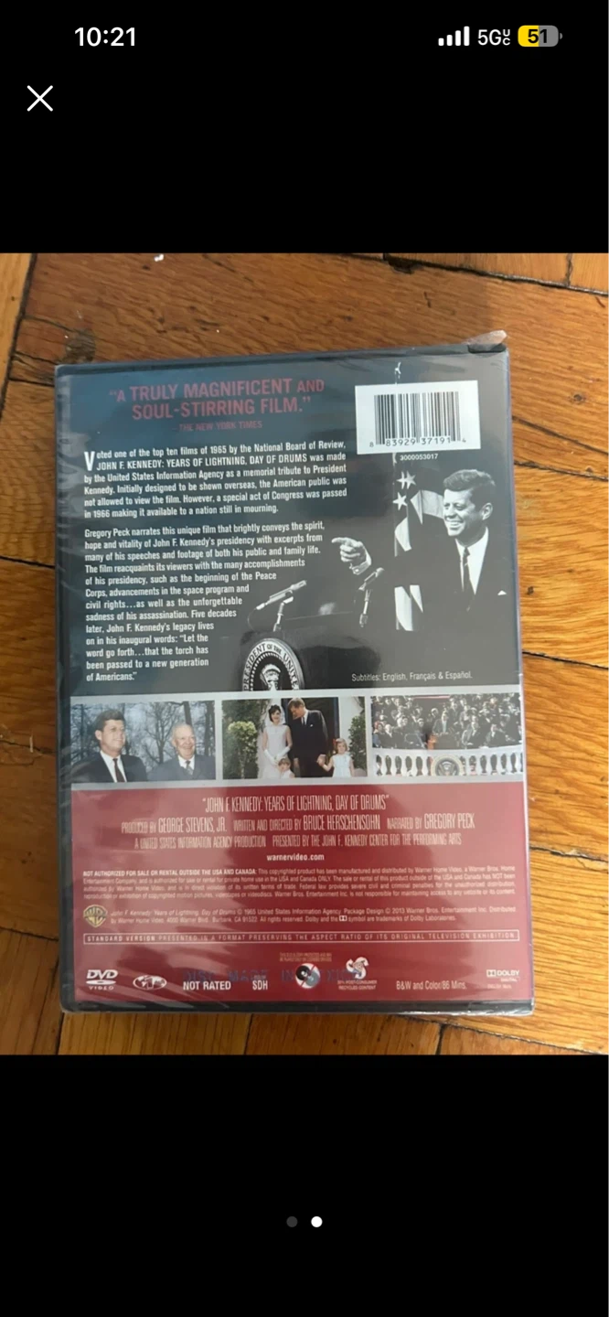 John F. Kennedy: Years of Lightning, Day of Drums DVD - photo 2