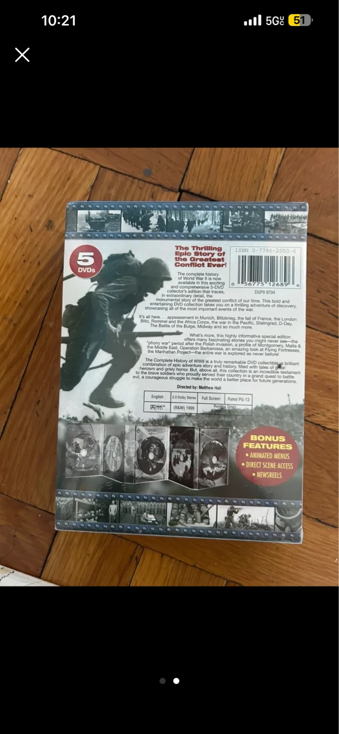 Complete History of WWII 5 DVD Set - photo 2