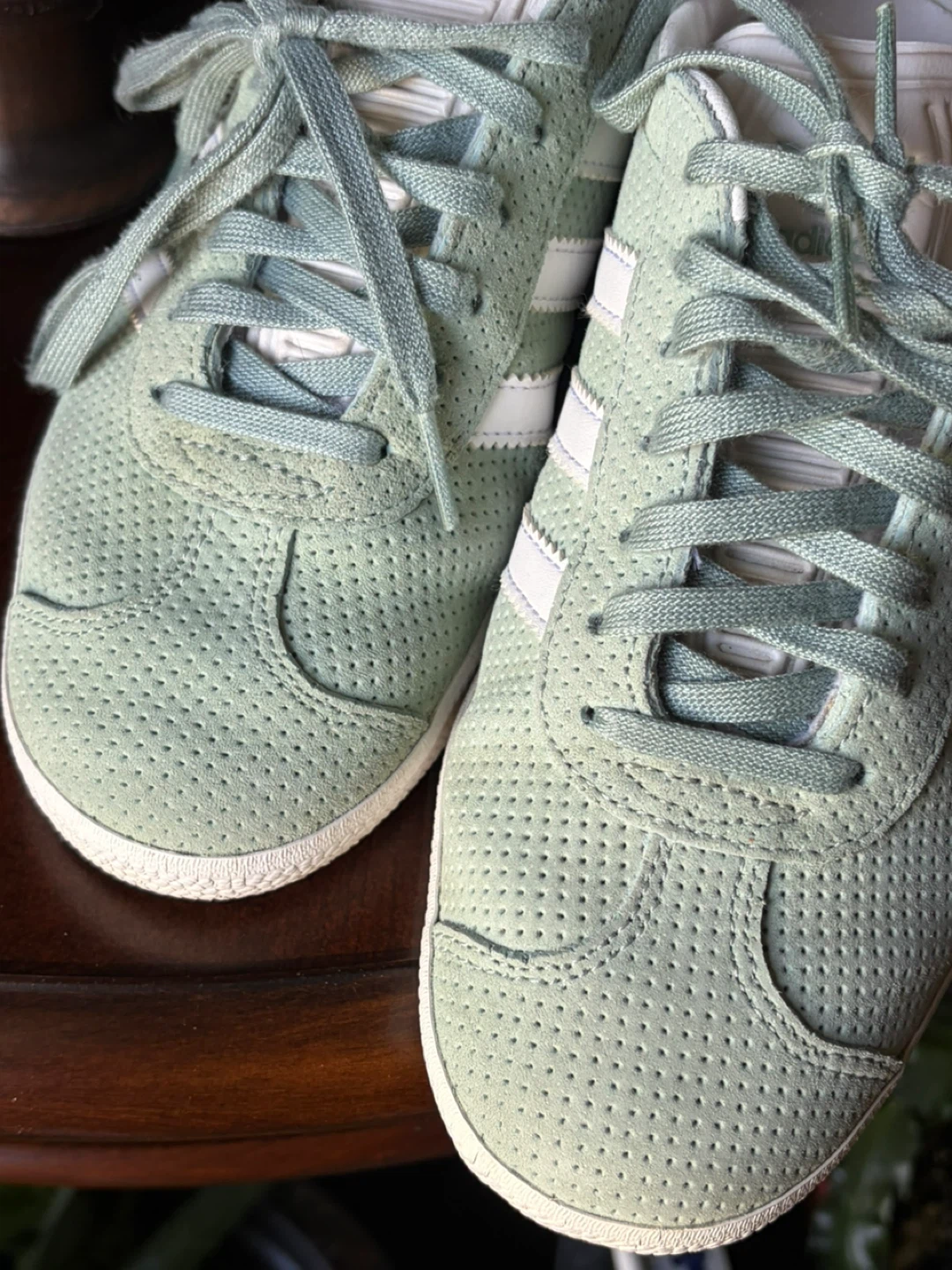 Adidas Gazelle Mint Green Perforated Sneakers - photo 3
