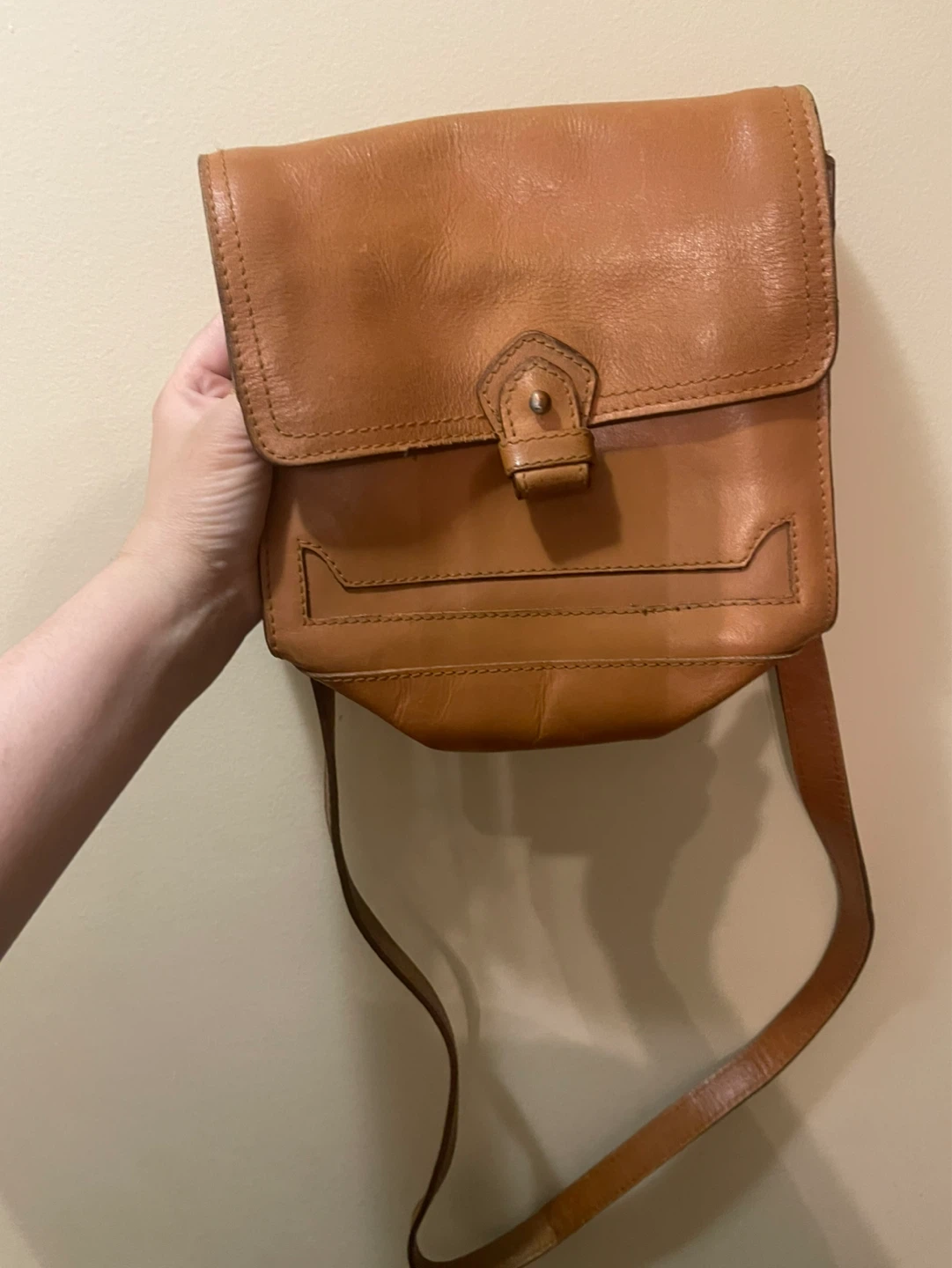 Brown Leather Crossbody Bag