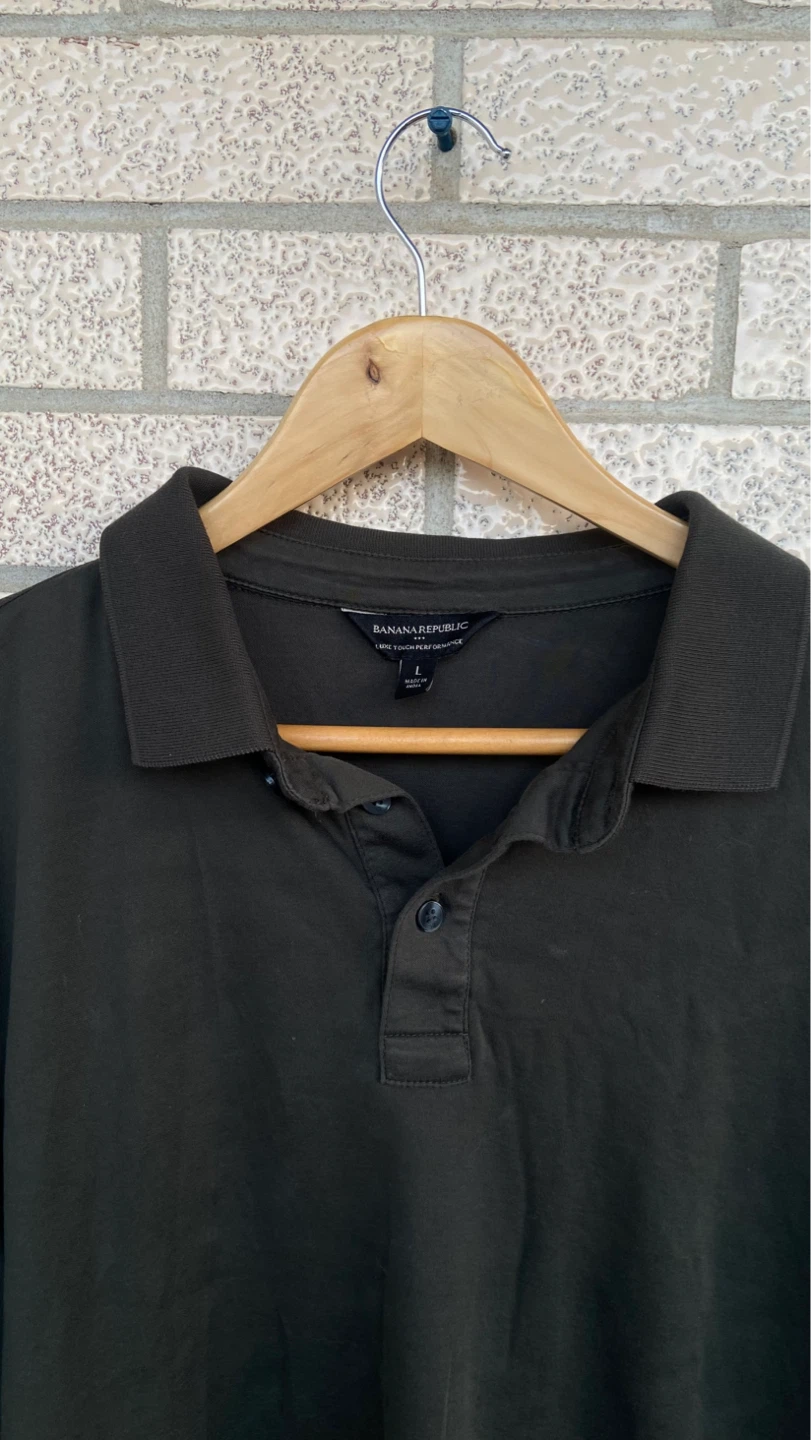 Banana Republic Long Sleeve Performance Polo Shirt - L - photo 2