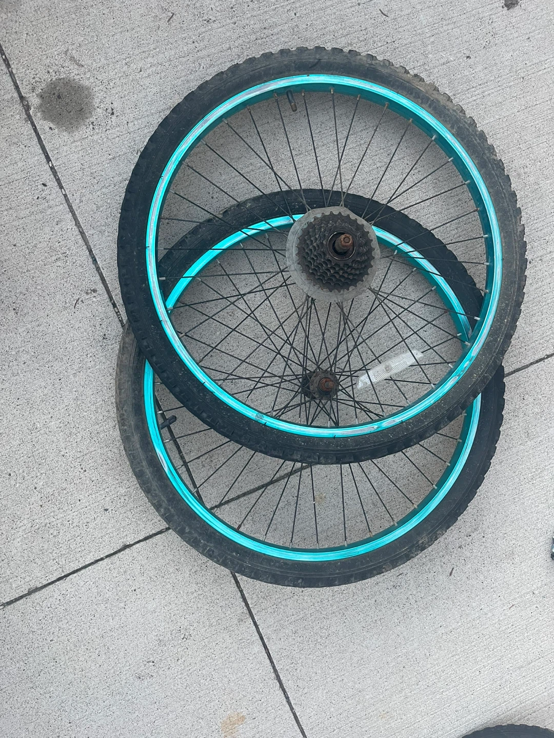 24 Inch Bicycle Wheels with Cassette