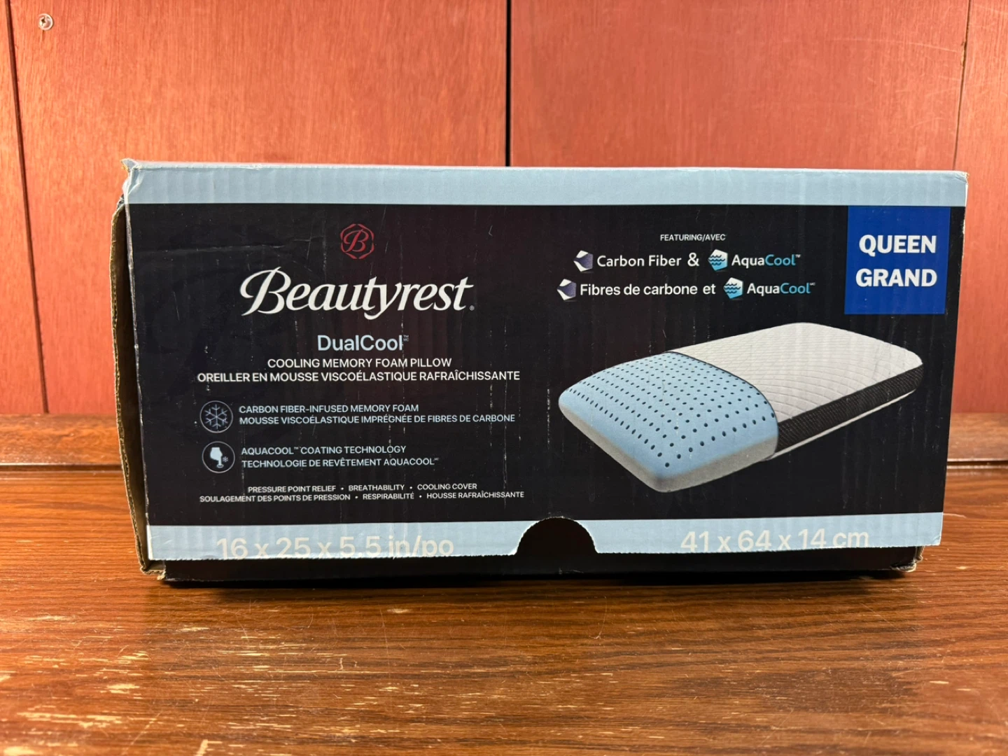 Beautyrest Dualcool Carbon Fiber Memory Foam Pillow