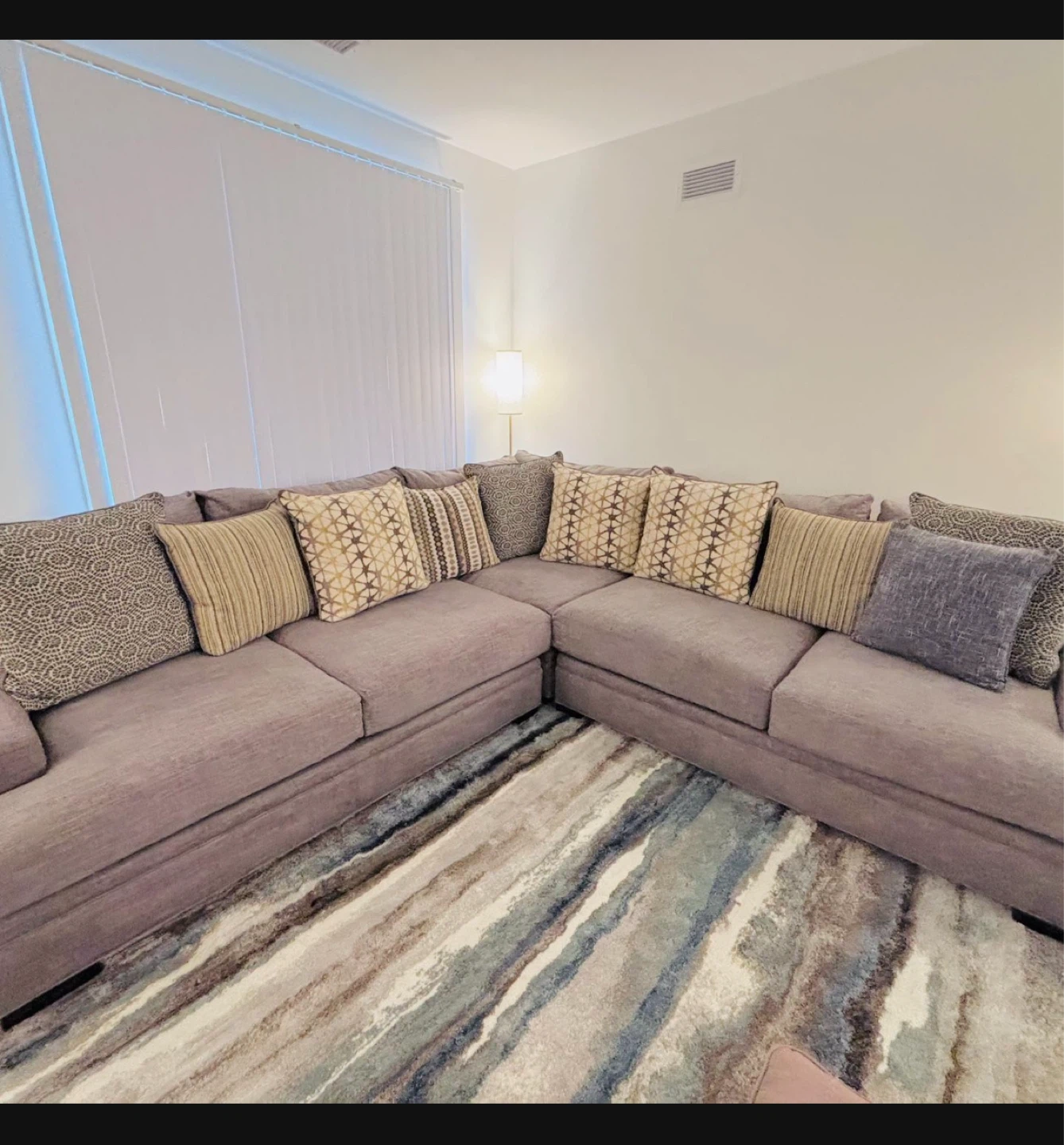 Luxury Down-Filled Loveseat – Barely Used, Like New