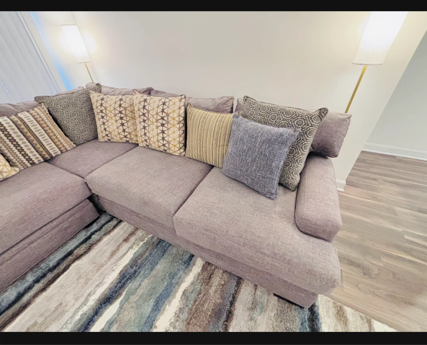 Luxury Down-Filled Loveseat – Barely Used, Like New - photo 3